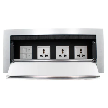 Desk Socket Universal X 3 + RJ45 Data X 2