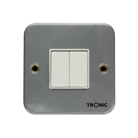 Metal Clad 2 Gang 2 Way Switch