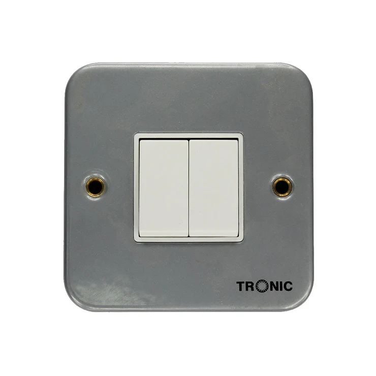 Metal Clad 2 Gang 2 Way Switch