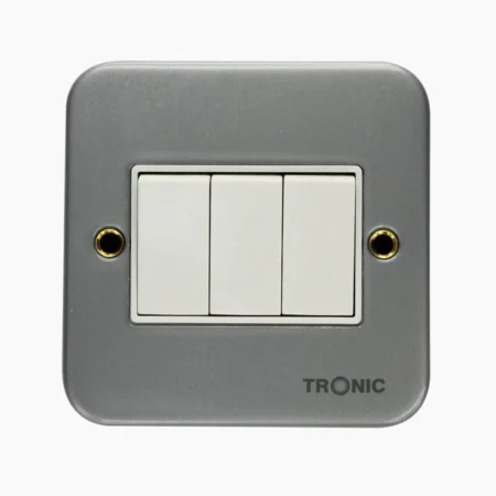 Metal Clad 3 Gang 2 Way Switch