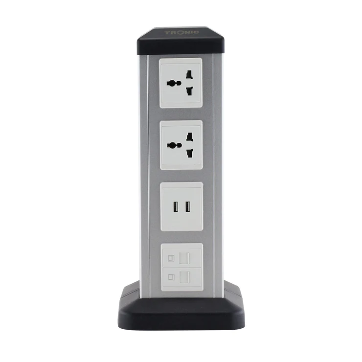 Pole Socket 2G Universal + 2 USB + 2 RJ45 Data