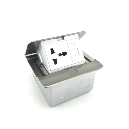 Single Floor Socket With 1 Data Port