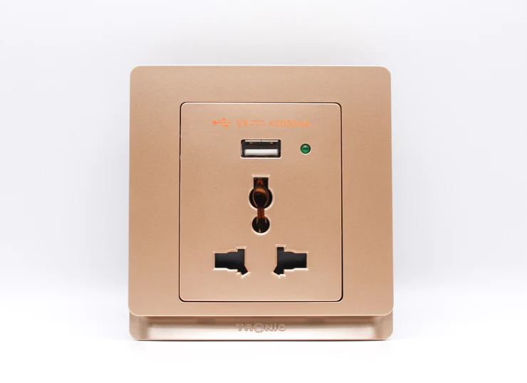 Single Socket With USB