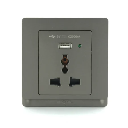 Single Socket With USB