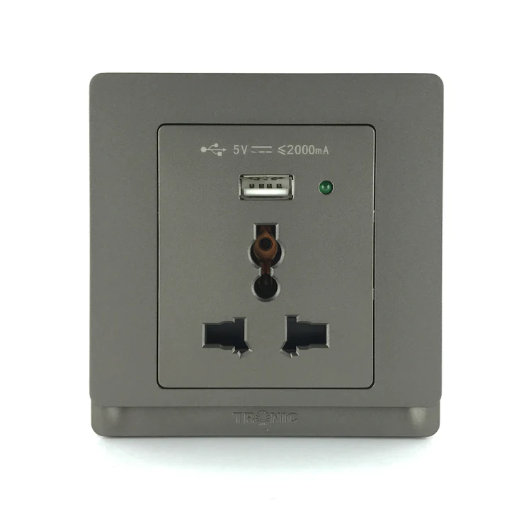 Single Socket With USB
