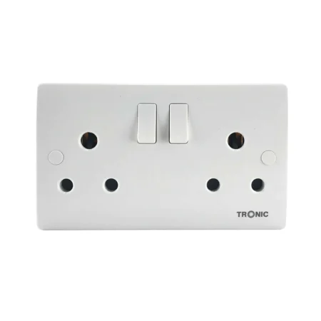 Twin Switch Socket 15A