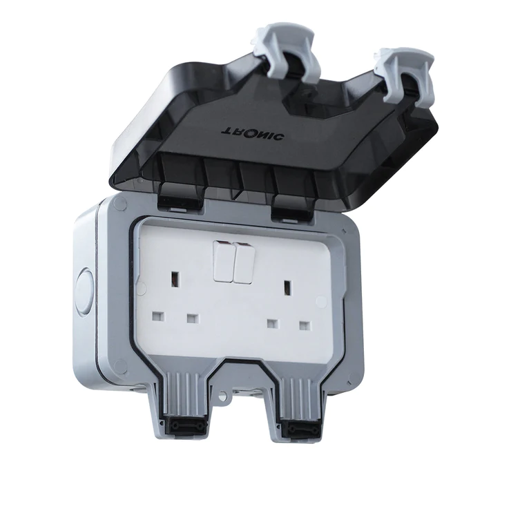Twin Waterproof Socket 13Amps